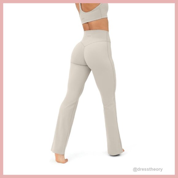 Buttery Soft High Waisted Flare Leggings - 4-Way Stretch Yoga Pants